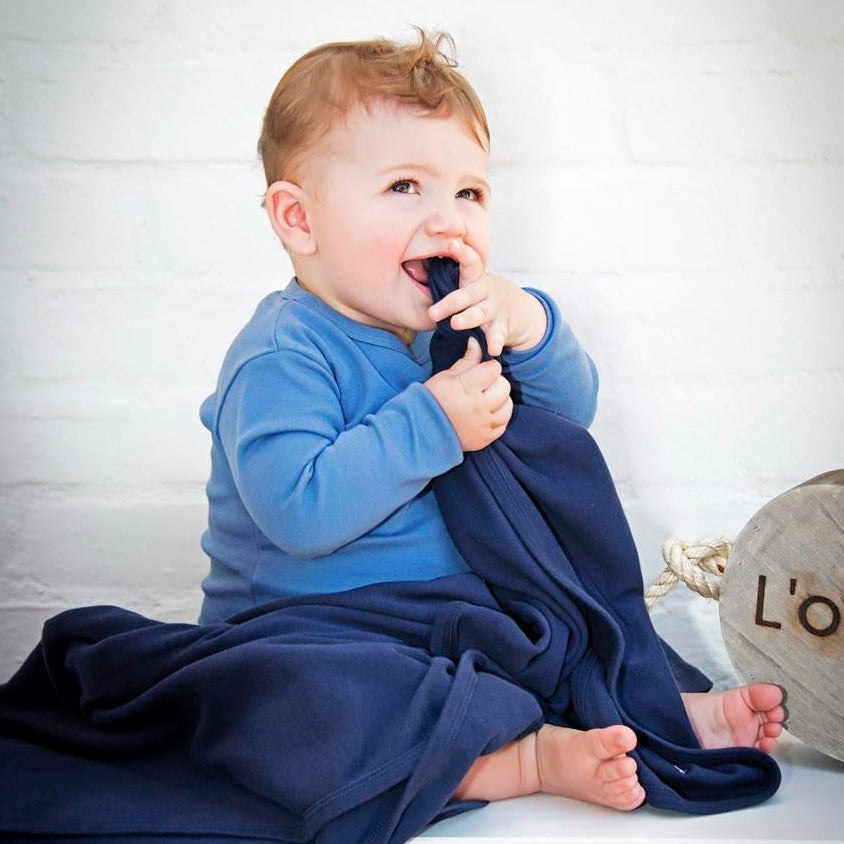 Navy | Organic Blanket
