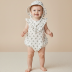 Organic Bucket Sun Hat - Poppy