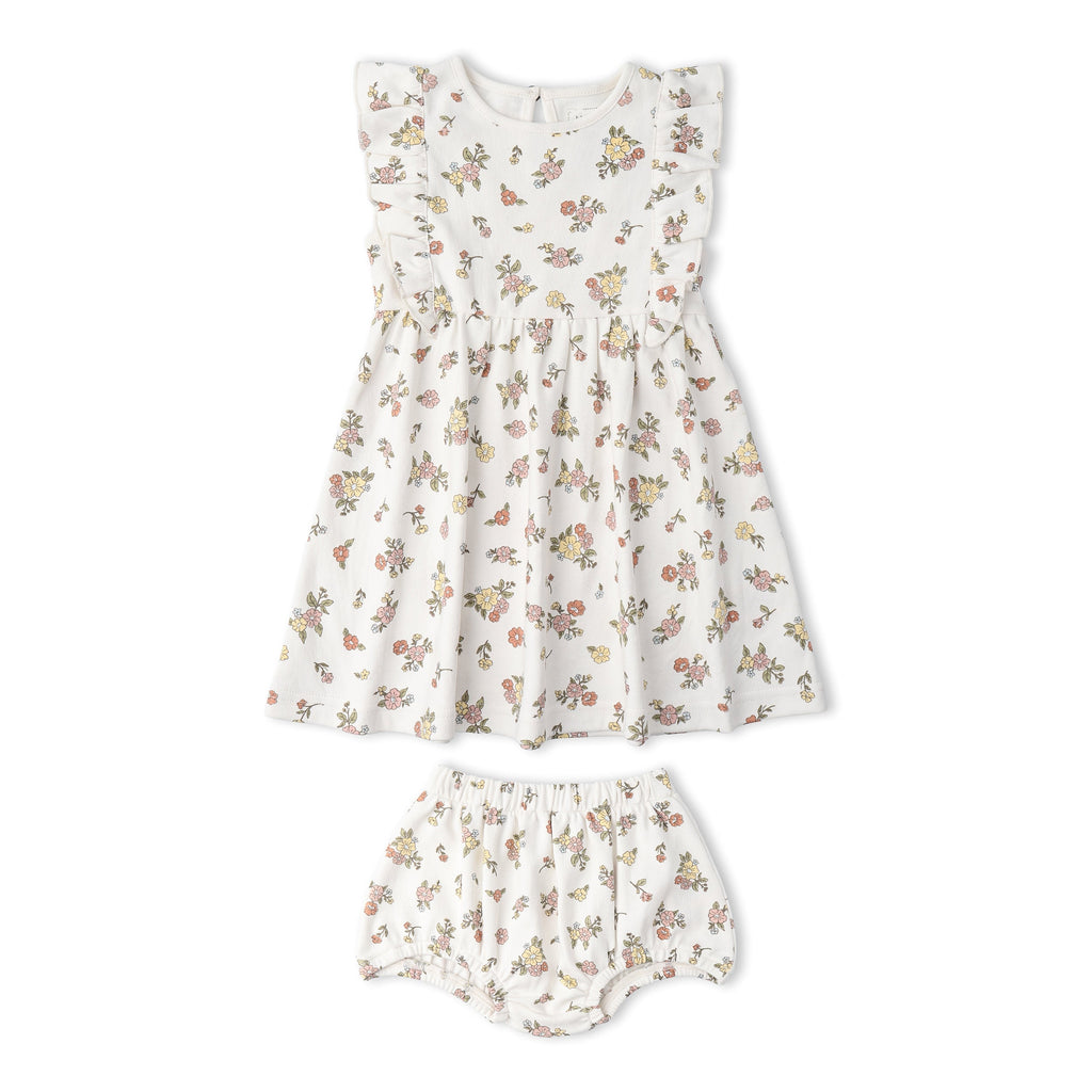 Organic Flutter Dress - Meadow