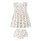 Organic Flutter Dress - Meadow