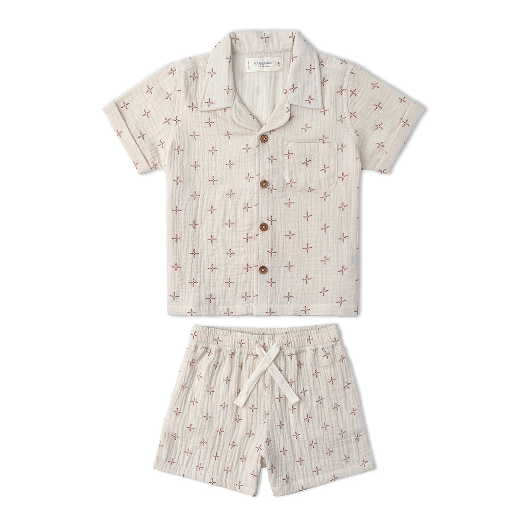 Organic Shirt & Shorts Set - Cross