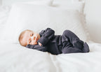 Navy | Organic Snap Footie