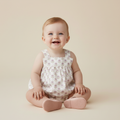 Organic Scalloped Top & Bloomers Set - Lavender