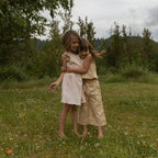 Organic Ruffle Top & Pants Set - Yellow Blossom
