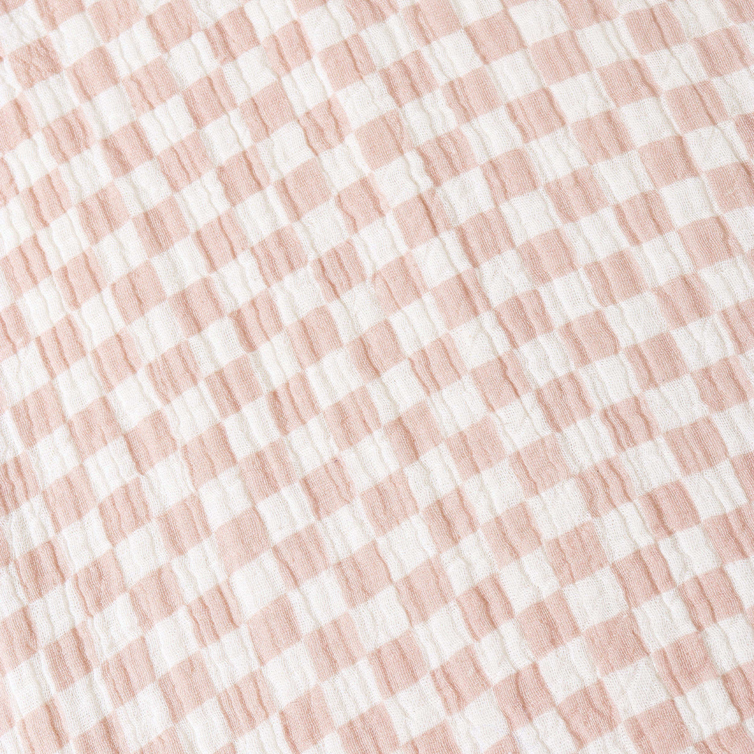 Organic Buttoned Jumpsuit - Brick Checks