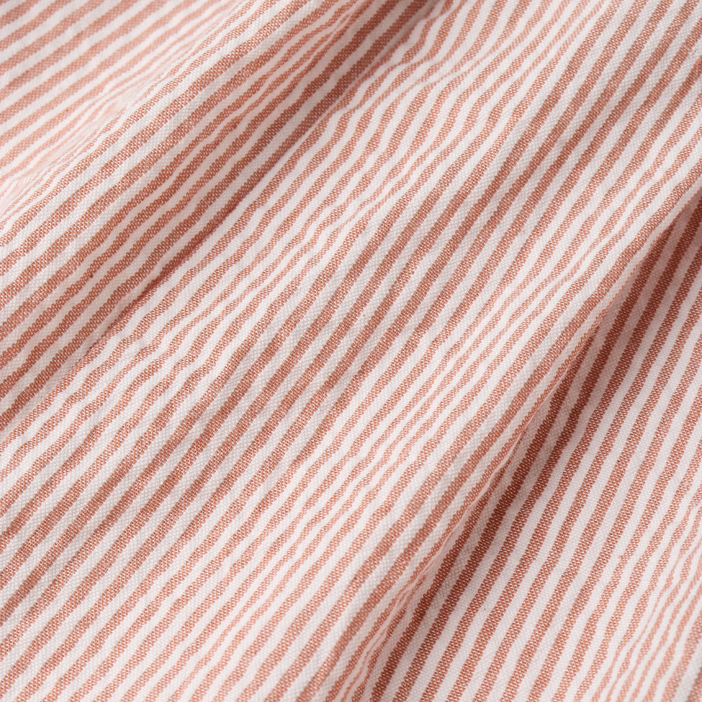 Organic Shirt & Shorts Set - Coral Stripes