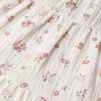 Organic Ruffle Tiered Dress - Blush Floral