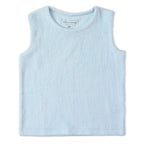 Organic Sleeveless Tee & Shorts Set - Light Blue