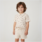 Organic Collar Tee & Shorts Set - Rodeo