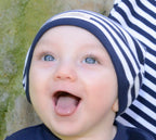 Navy/White | Organic Cute Cap
