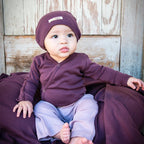 Eggplant | Organic Kimono Bodysuit