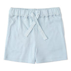 Organic Polo Shirt & Shorts Set - Light Blue