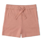 Organic Collar Tee & Shorts Set - Terra Stripes