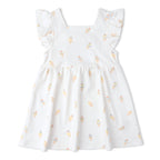 Organic Cutout Back Dress - Ice Cream