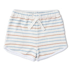 Organic Sleeveless Tee & Shorts Set - Cabana Stripes