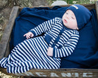 Navy/White | Organic Gown