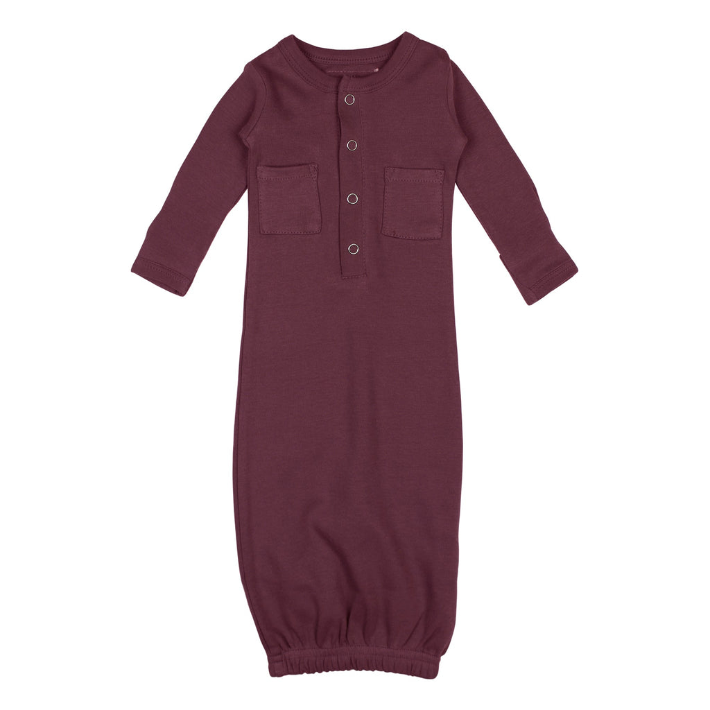 Eggplant | Organic Gown