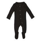 Black | Organic Snap Footie
