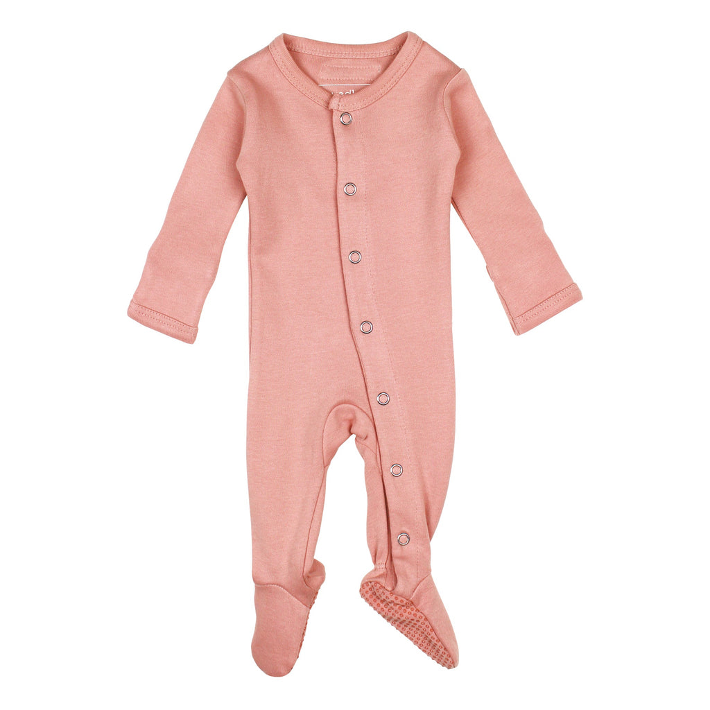 Coral | Organic Snap Footie