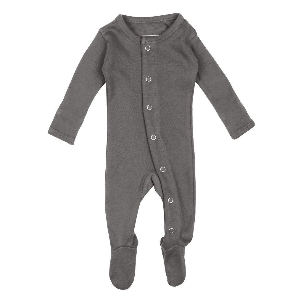 Gray | Organic Snap Footie