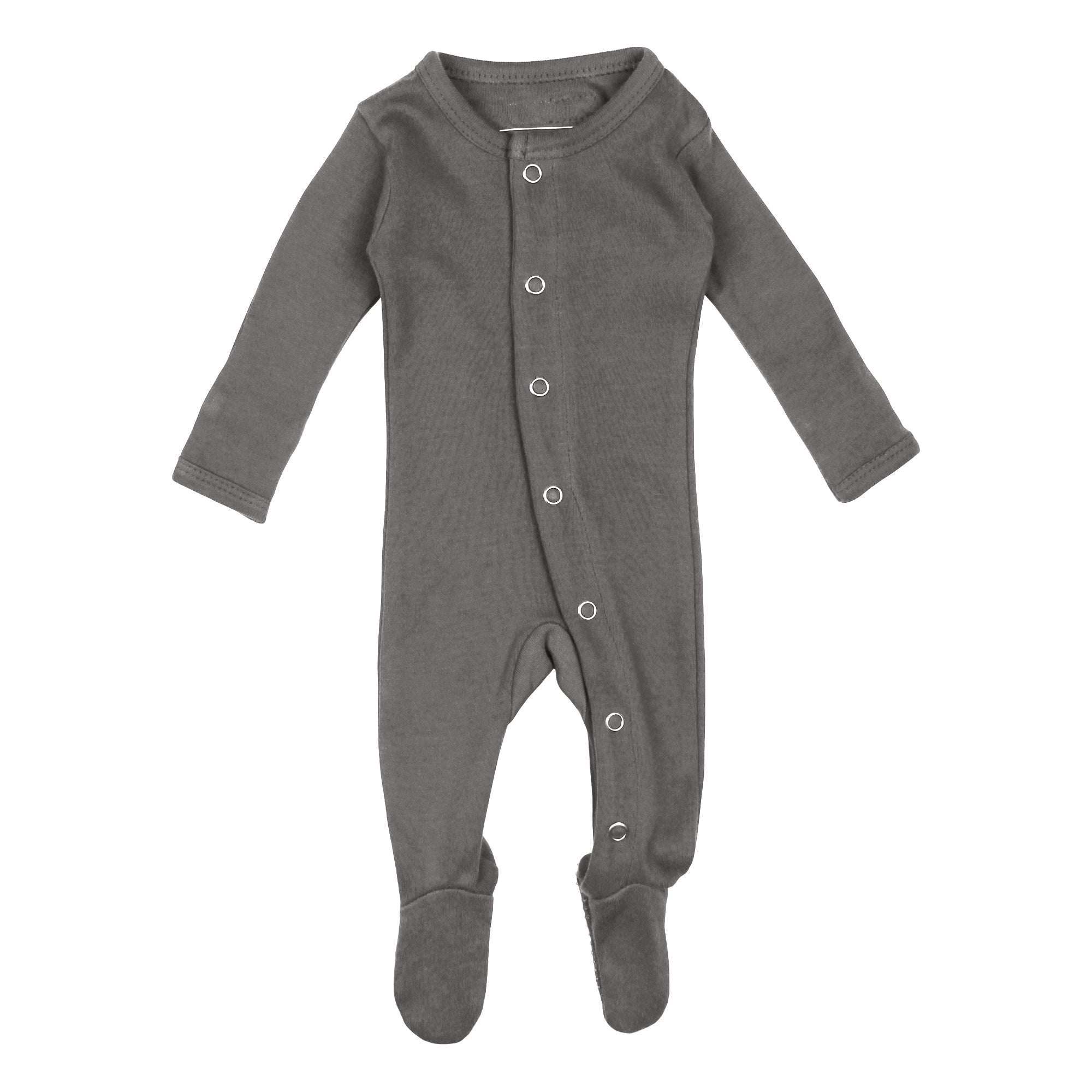 Gray | Organic Snap Footie