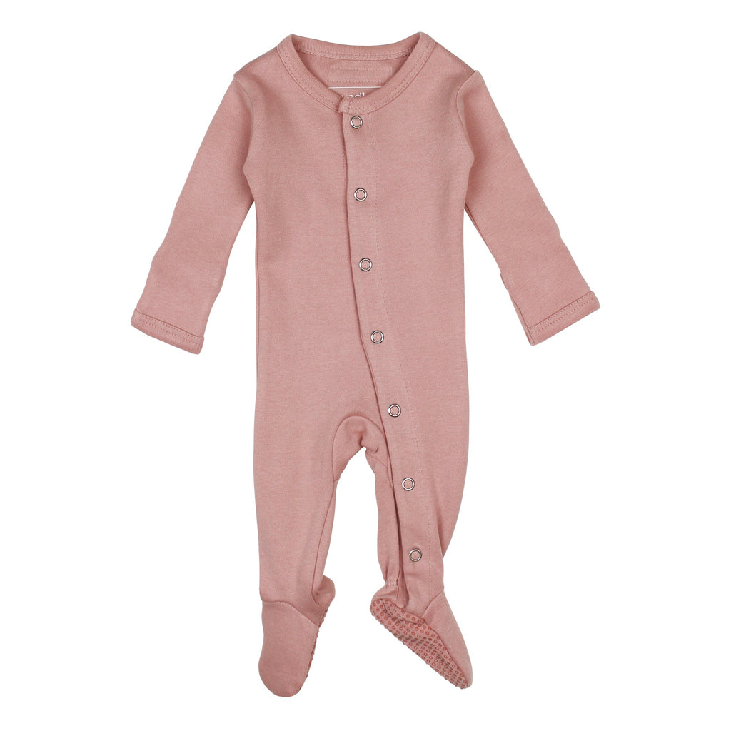 Mauve | Organic Snap Footie