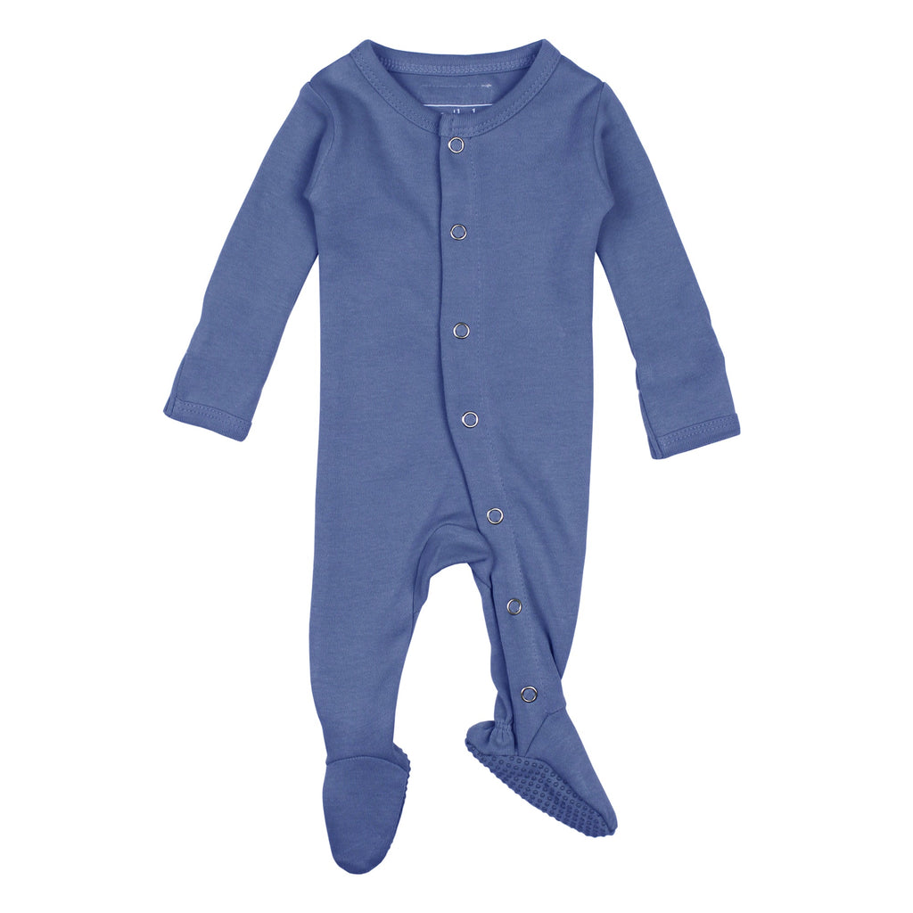 Slate | Organic Snap Footie