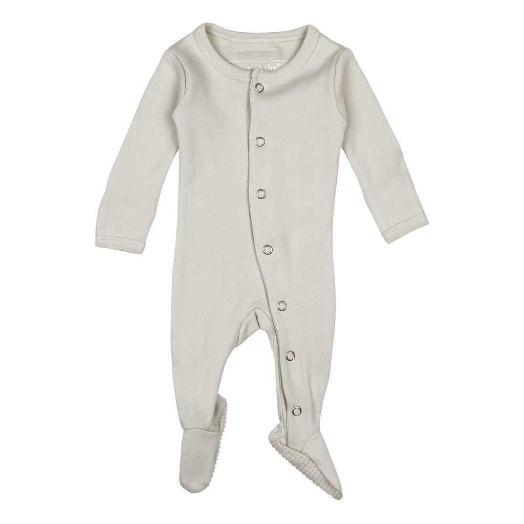 Stone | Organic Snap Footie