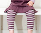 Eggplant Stripe | Organic Leggings