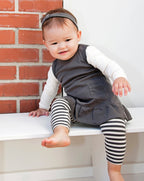 Gray/Beige | Organic Leggings