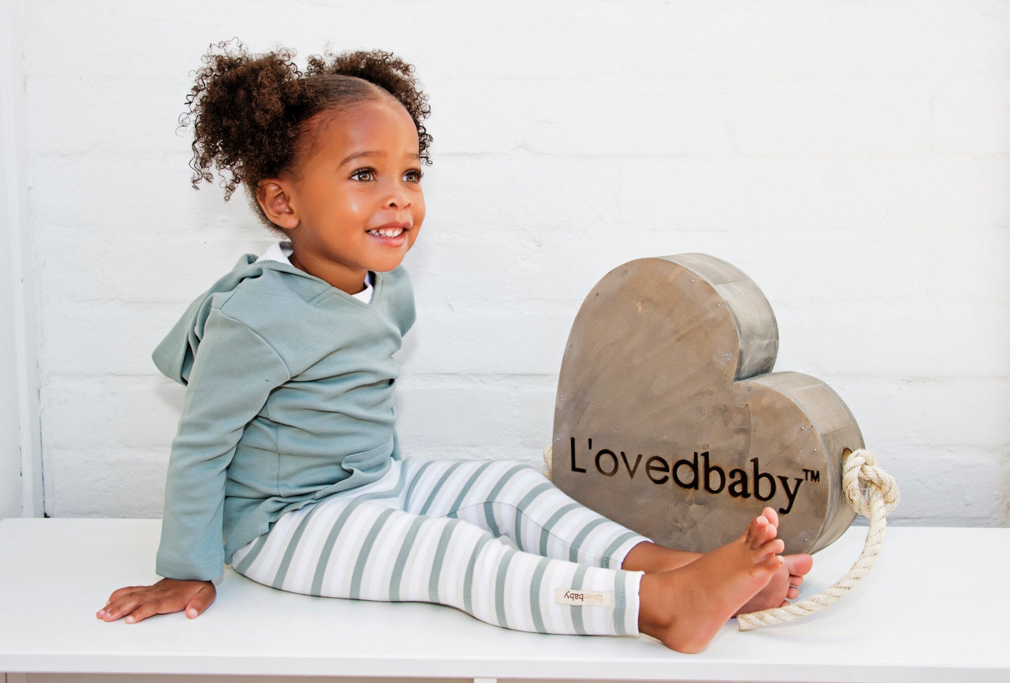 Seafoam Stripe | Organic Leggings