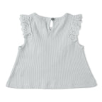 Organic Ruffle Top & Shorts Set - Fog