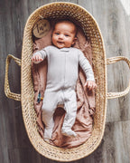 Light Gray | Organic Zipper Footie