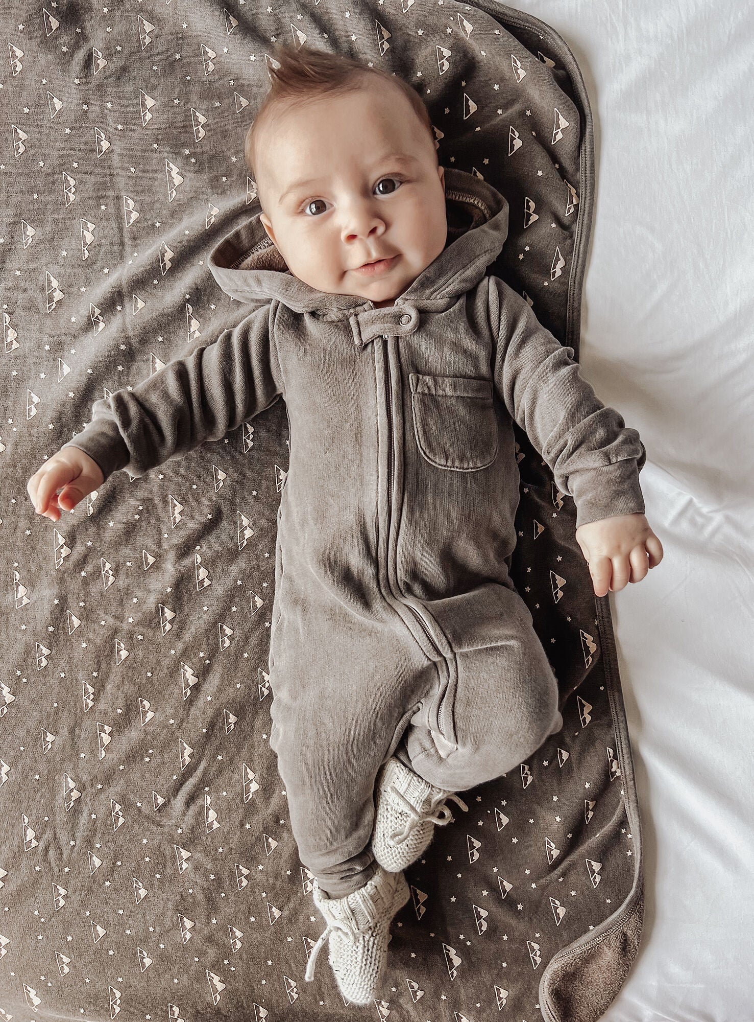Bark | Organic Cozy Zipper Romper