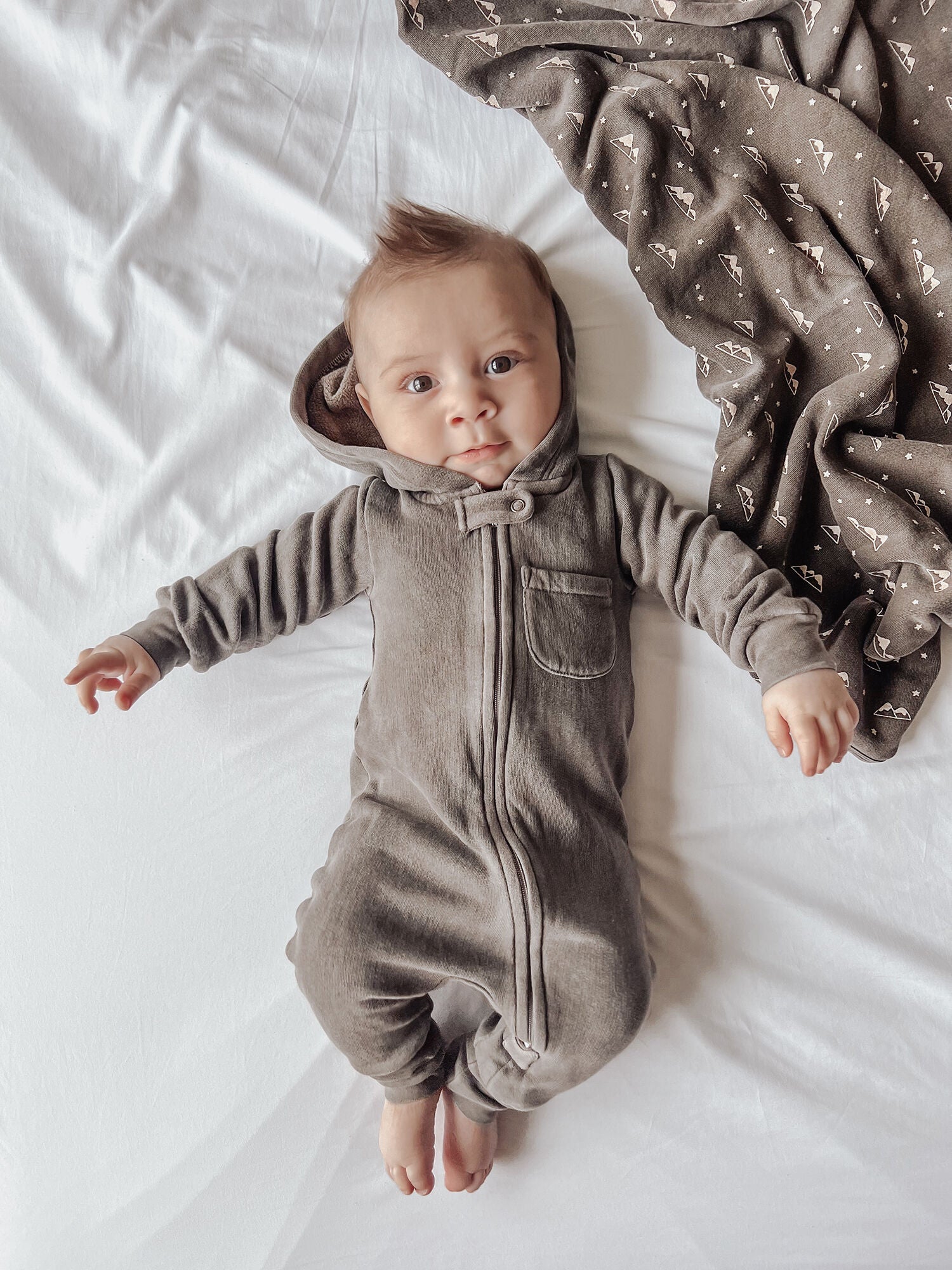 Bark | Organic Cozy Zipper Romper