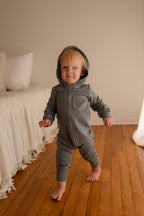 Moonstone | Organic Cozy Zipper Romper