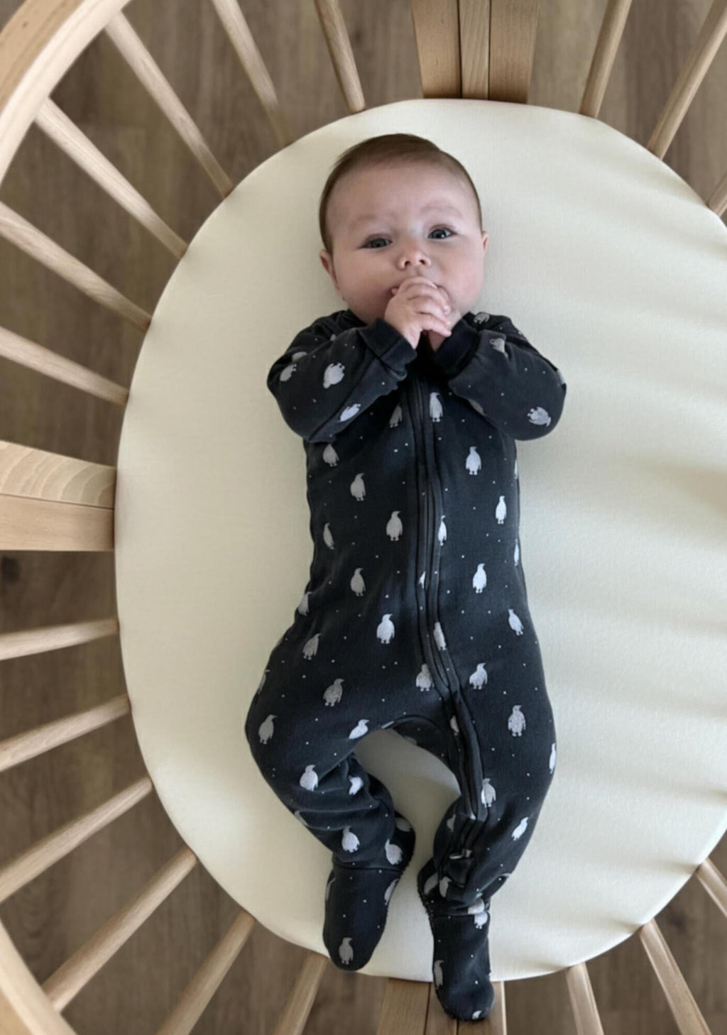 Coal Penguin | Organic Cozy Zipper Footie