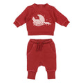 Cherry Fox | Organic Cozy Graphic Sweatshirt & Jogger Set