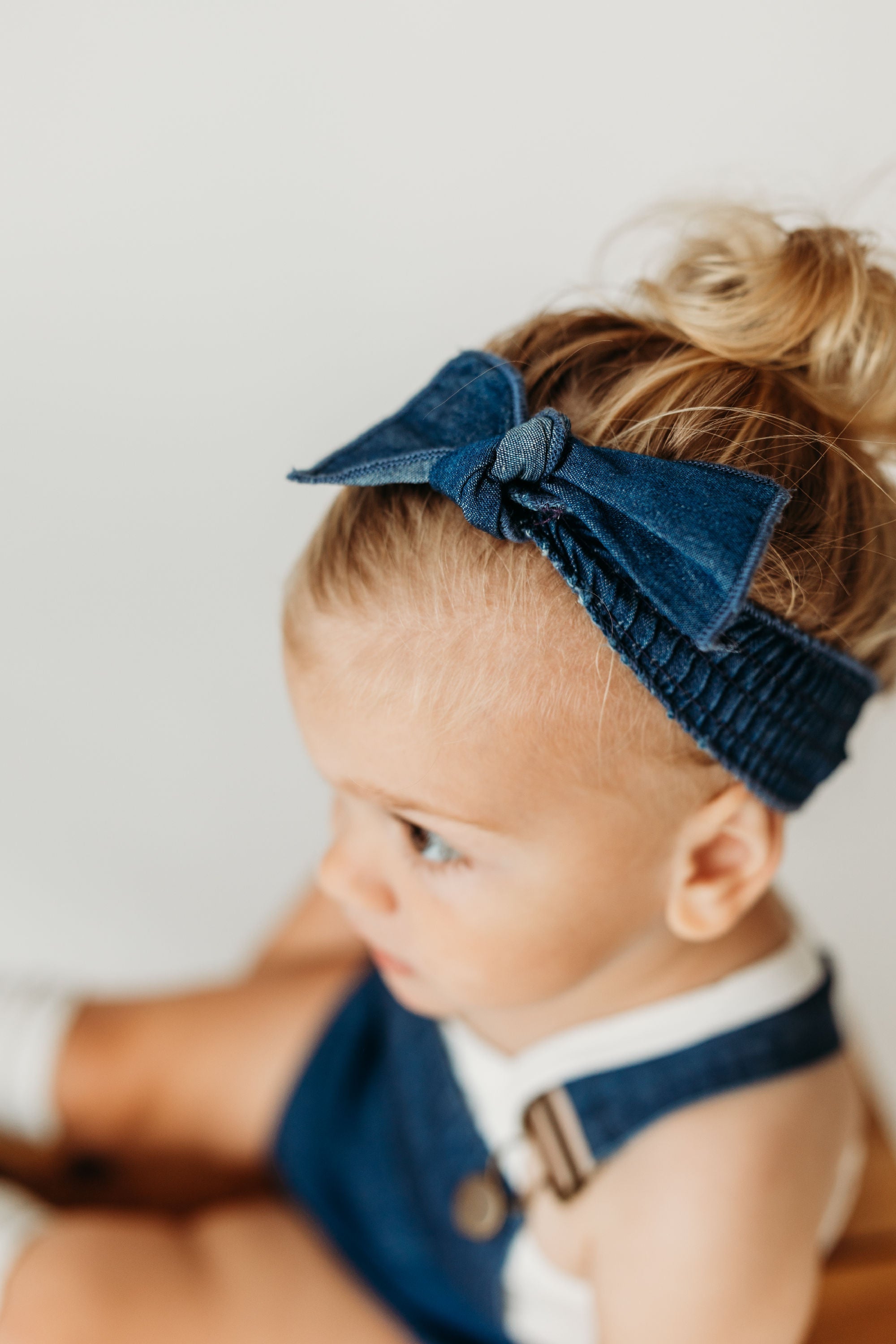 Denim | Denim Smocked Headband