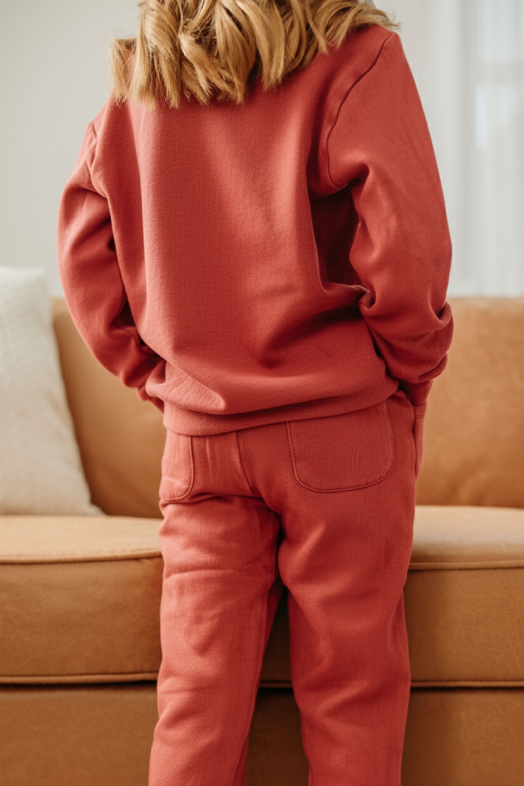 Cherry Fox | Kids' Organic Cozy Graphic Sweatshirt & Jogger Set