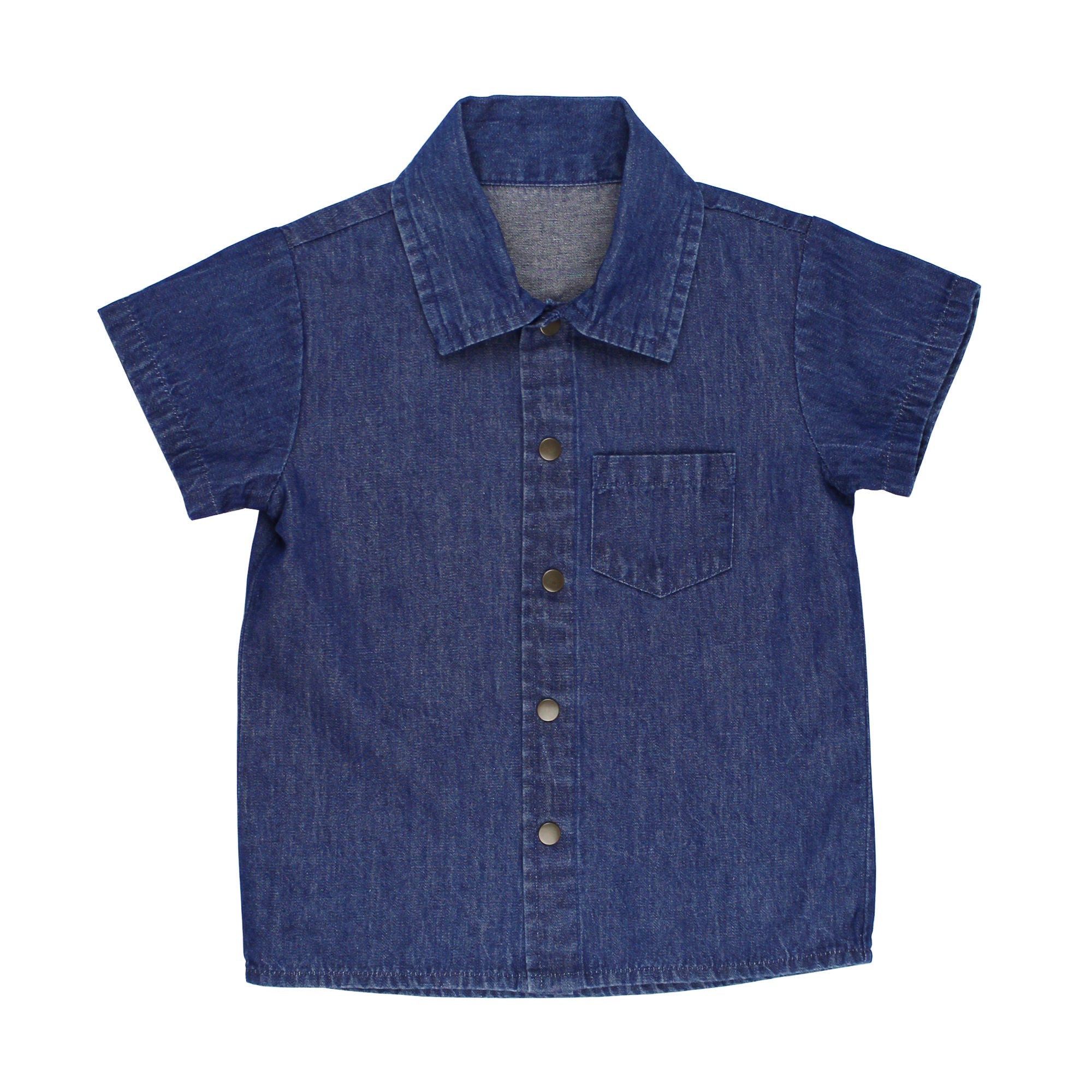 Denim | Kids' Denim Button-Up S/Sleeve