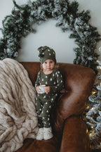 Frosty Pine | Holiday Thermal Long-Sleeve PJ & Cap Set