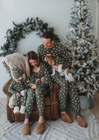 Frosty Pine | Holiday Thermal Long-Sleeve PJ & Cap Set