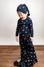 Snowy Night | Holiday Thermal Long-Sleeve PJ & Cap Set