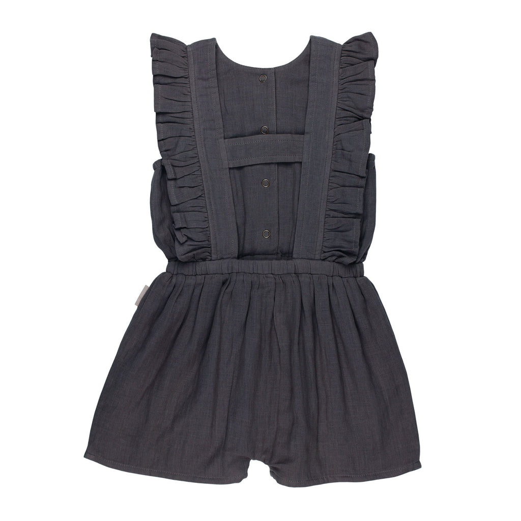 Chia Seed | Kids' Organic Muslin Ruffle Jumper