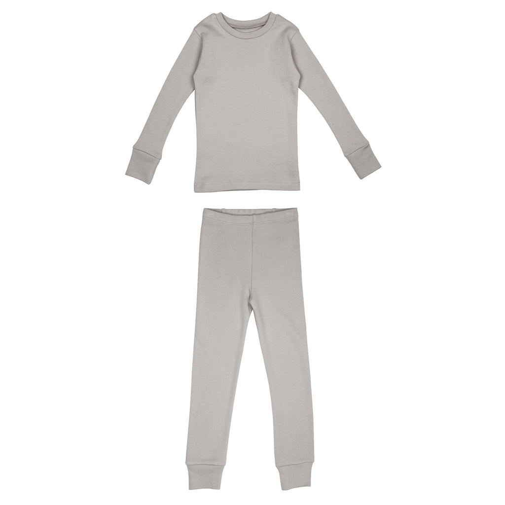 Light Gray | Kid's Organic PJ Set