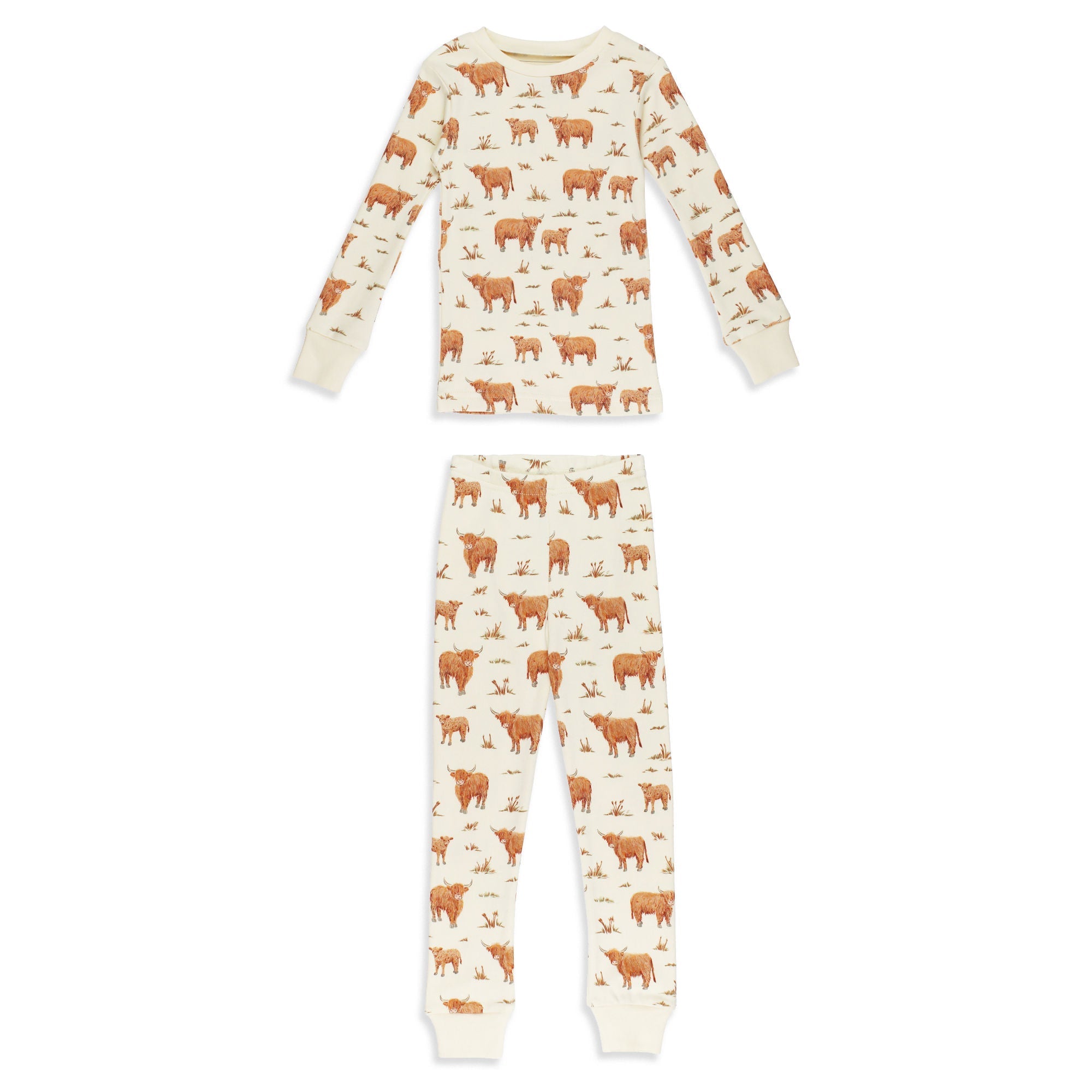 Highland Cow | Kids' Organic PJ Set
