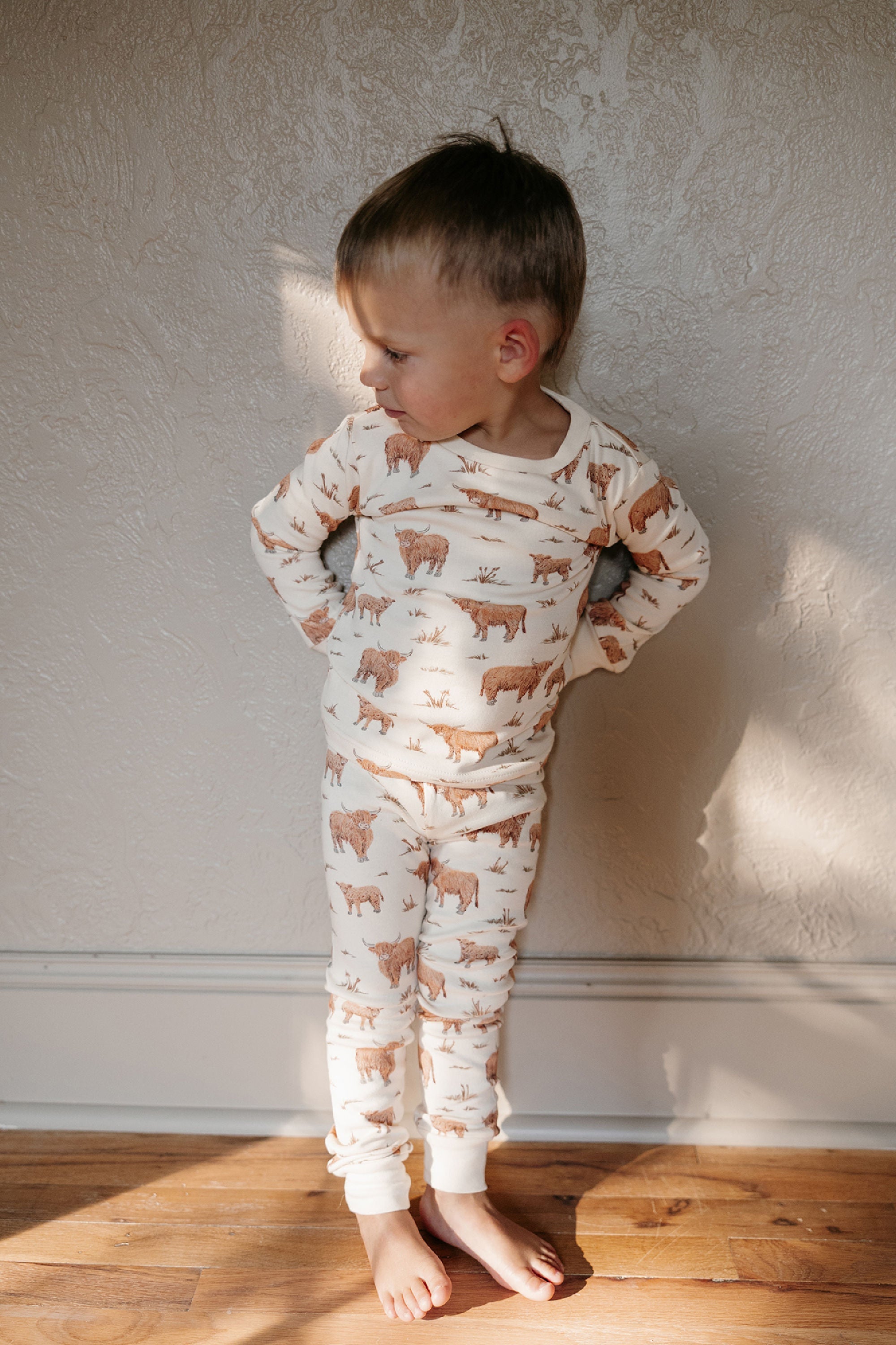 Highland Cow | Kids' Organic PJ Set