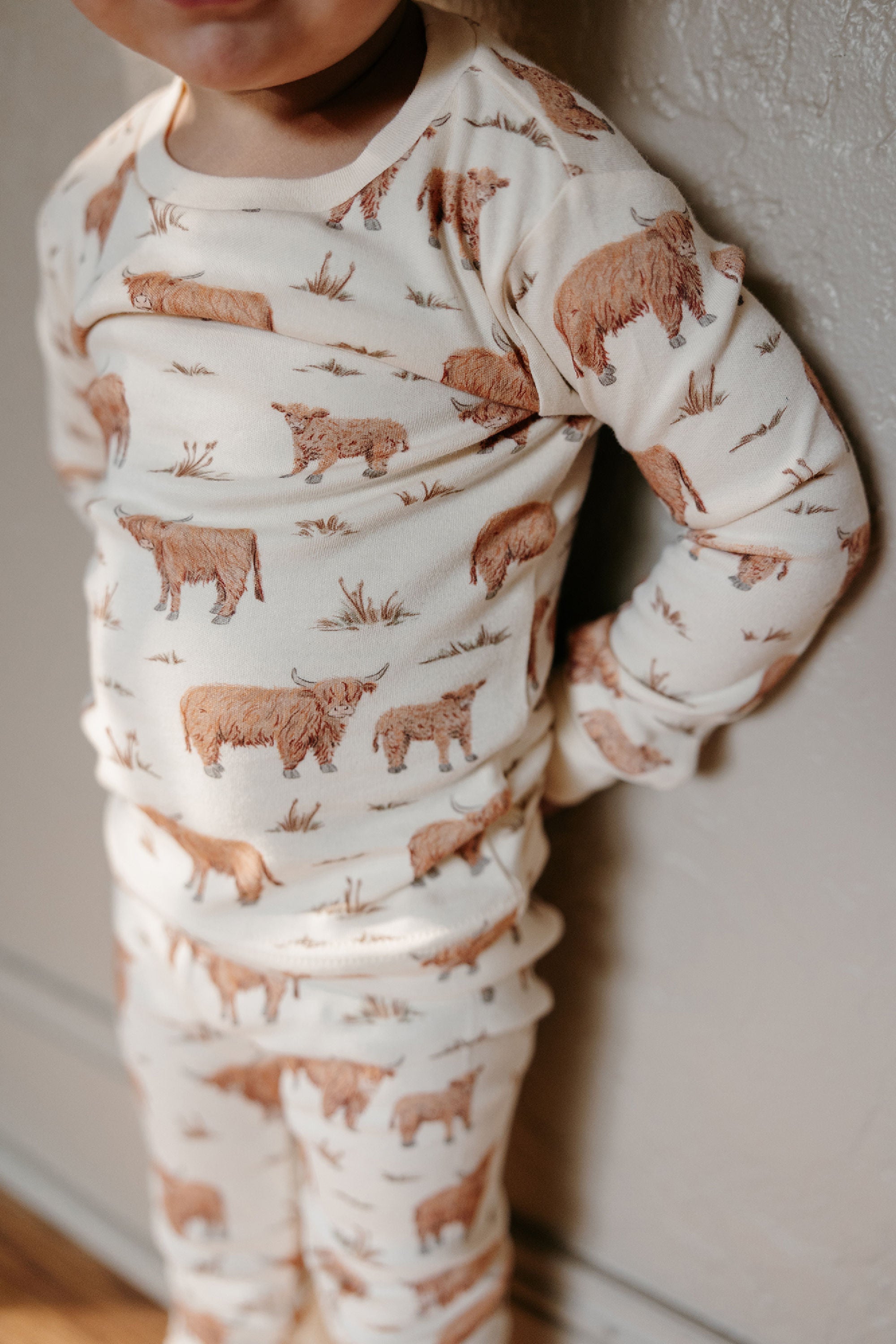 Highland Cow | Kids' Organic PJ Set
