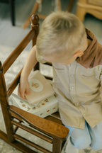 Oatmeal | Kids' Western Button-Up Shirt